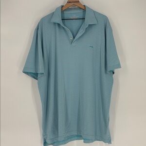 Vineyard Vines Men’s blue and pink Striped Polo xxl